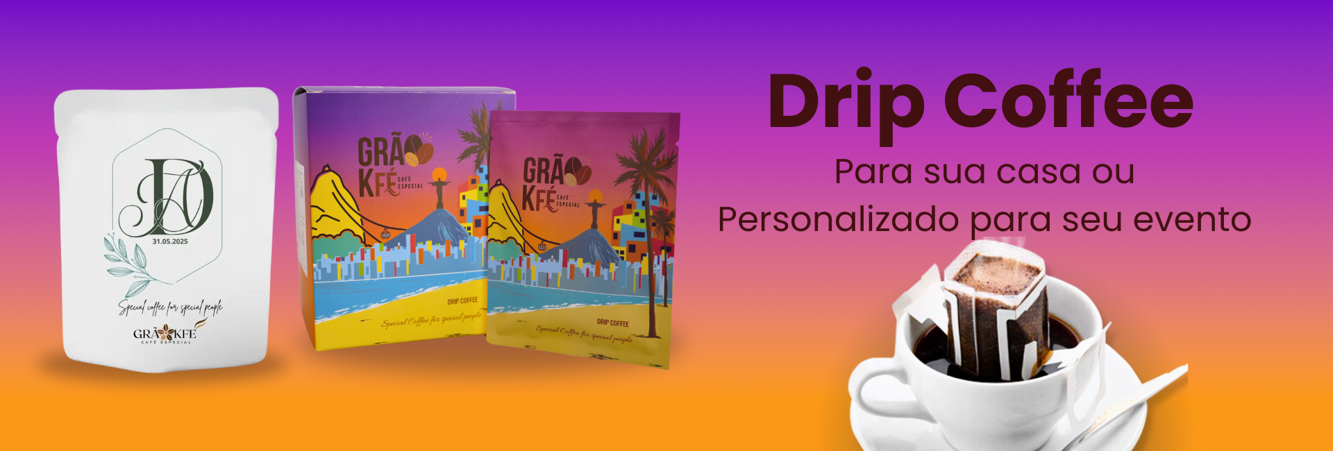 Banner Drip Coffe - Grao Kfe